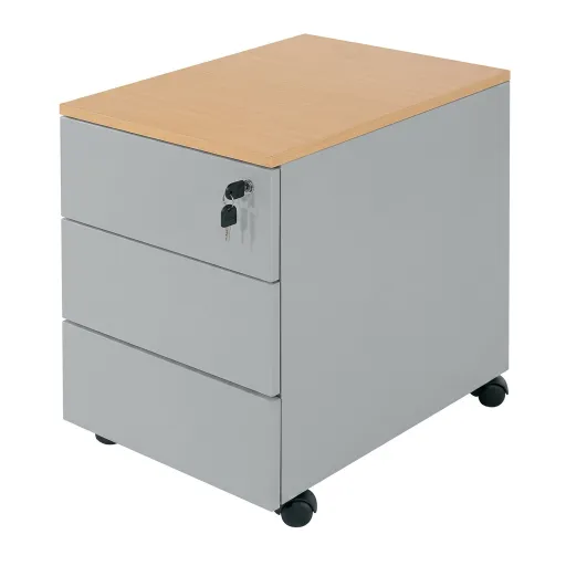Cajonera 3 Cajones Con Ruedas y Tapa 420x580x530 mm - Riva