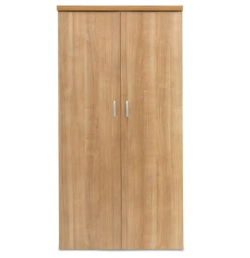 Armario Con Puertas Batientes en Melamina 1600x800x400 mm Cerezo Chocolate - Riva