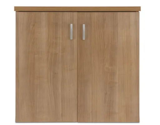 Armario Con Puertas Batientes en Melamina 800x800x400 mm Cerezo Chocolate - Riva