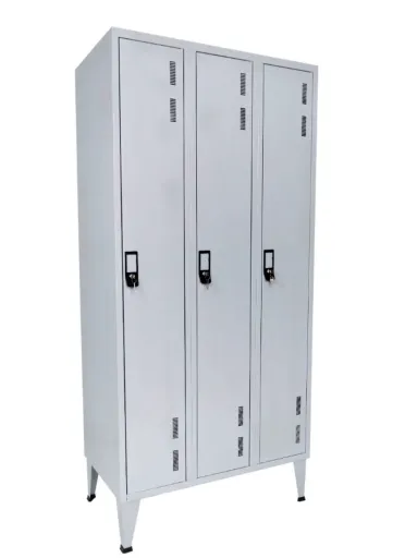 Taquilla Metálica Triple 3 Puertas 1700x900x400mm