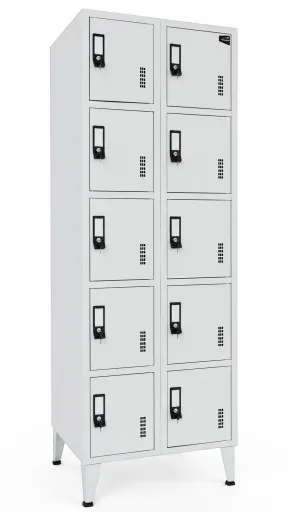 Taquillas Metálicas Dobles Con 10 Puertas – 1900x600x500 mm Standard