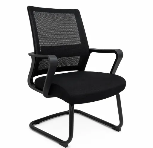 Silla de Visitante Guima Con Brazos Negra Riva Office