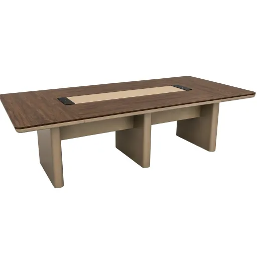 Mesa de Reunión Artemis 280cm MDF E1 Blanco Alta Resistencia Profesional