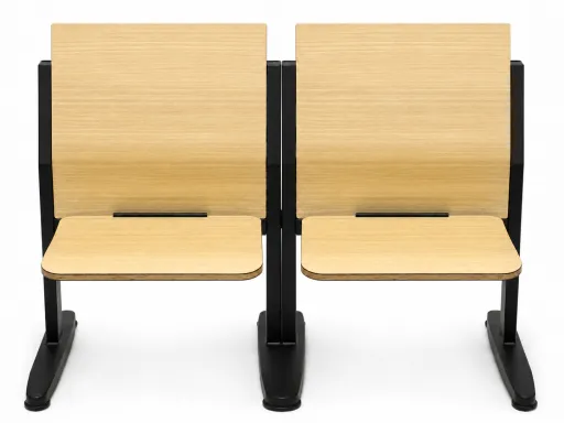 Bancada de 2 Sillas de Formación Class Desk Sin Pala Riva Office 110x80,5x82cm