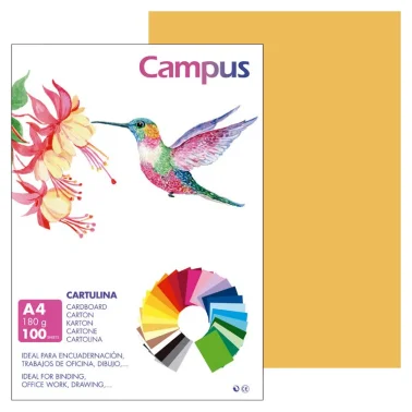 Cartulina Campus A4 180g Cuero - Campus