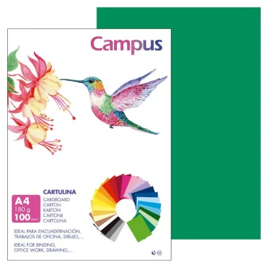 Cartulina Campus Verde Pino – Calidad y Versatilidad