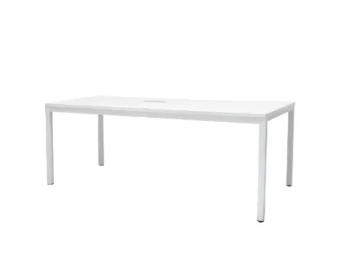 Mesa de Reuniones Riva 2000x1000 mm Blanca / Blanca