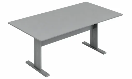 Mesa de Reunión Rectangular 2400x1200x740 mm Gris - Única