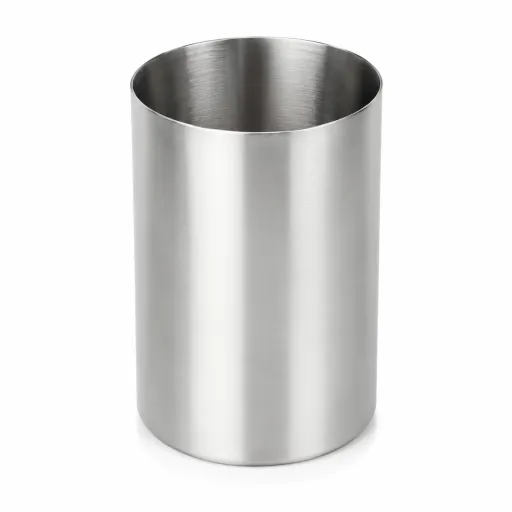 Portacepillos Andrea House Acero Inox Cilíndrico Ø7x10 cm