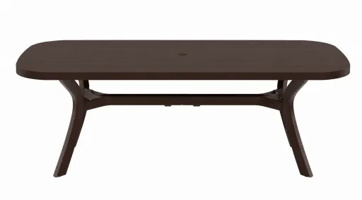 Mesa de Jardín Extensible BOLIVIA Marrón 190x105 cm Exterior