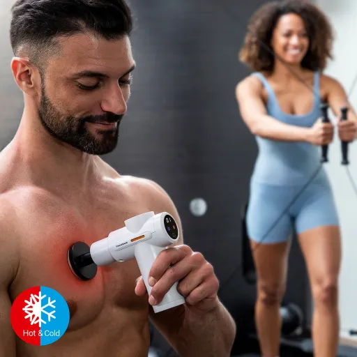 Pistola de Masaje Muscular Con Frío y Calor Hokgun InnovaGoods