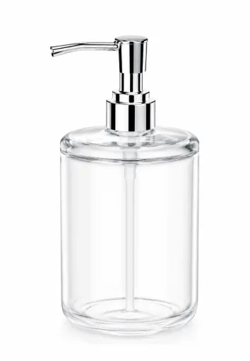 Dosificador de Jabón Acrílico Transparente Andrea House 8,5×6×19 cm – Diseño Elegante y Resistente