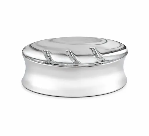 Jabonera Inox 18/8 Andrea House 10,5x9x3 cm Plateada