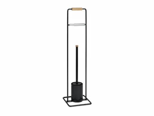 Perchero de Pie Andrea House Blanco y Madera 46x24x81 cm