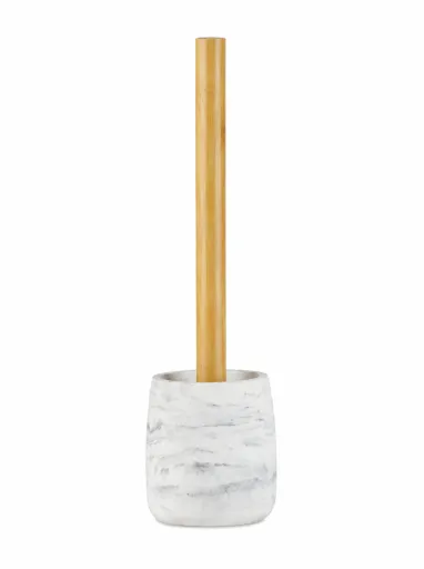 Escobillero Sands Andrea House Mármol y Madera Ø10 x 36 cm