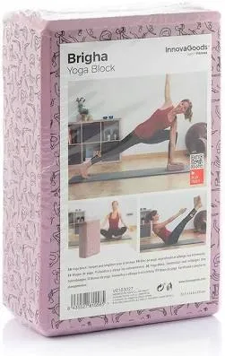 Bloque de Yoga Brigha InnovaGoods de Espuma EVA Rosa