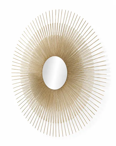 Espejo Sol Andrea House Metal Dorado Ø76 cm