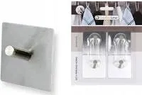 Pack 4 Perchas Adhesivas Cuadradas Confortime de Acero