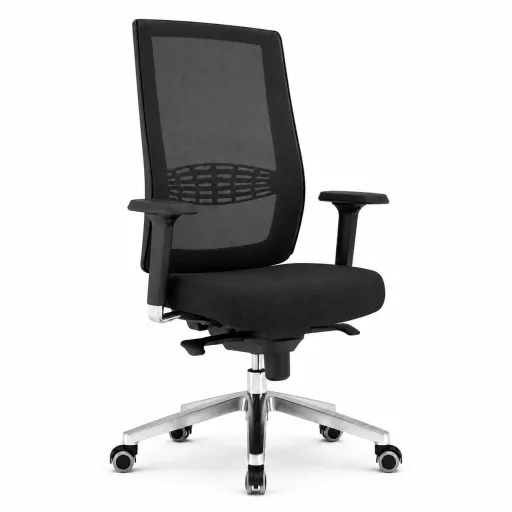 Silla Operativa Ergonómica Kind Net Verde Con Respaldo de Malla, Brazos 3D y Apoyo Lumbar