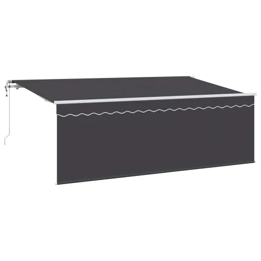 Toldo Retráctil Antracita 400 x 200 cm Tela