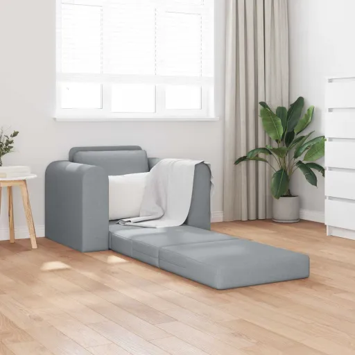 Sofá Cama Gris Claro 98 x 71 x 83 cm Tela