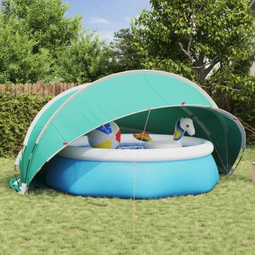 Cúpula Para Piscina Manual Azul 430 x 430 x 210 cm