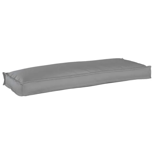 Cojín de Palé Para Banco Gris 110 x 40 x 8 cm Tela Oxford