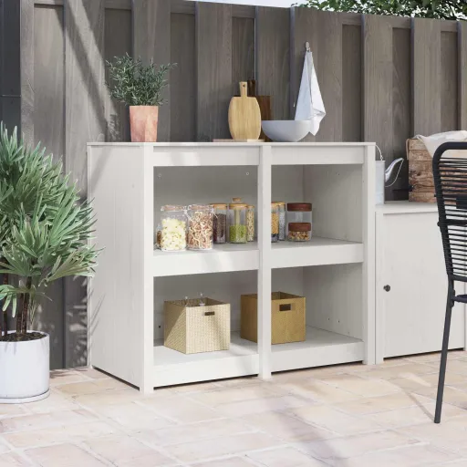 Mueble de Cocina Cálido 106 x 55 x 92 cm Madera de Pino Macizo