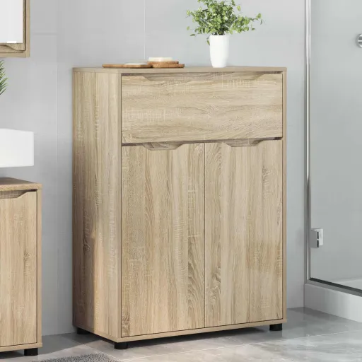 Gabinete de Baño Con Cajón Roble Sonoma 72,5 x 36,5 x 100 cm
