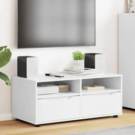 Gabinete de TV Con Cajón 100 x 48 x 43 cm Madera Contrachapada