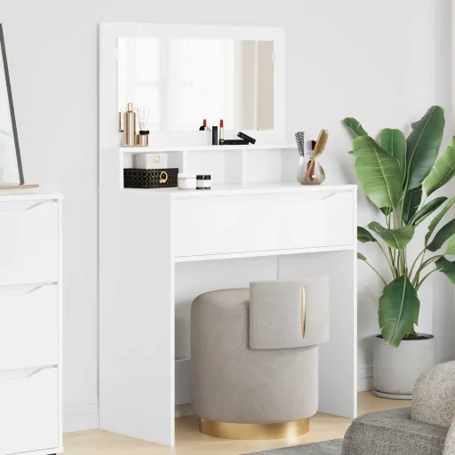 Mesas de Tocador de Dormitorio Con Cajón 80 x 39,6 x 135 cm