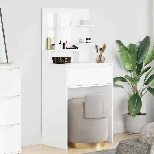 Mesas de Tocador de Dormitorio Con Cajón 80 x 39,6 x 135 cm