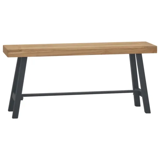 Banco de Madera Maciza de Teca 110 cm