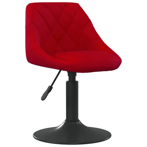 Sillas de Comedor Giratorias 2 Unidades Terciopelo Rojo Tinto
