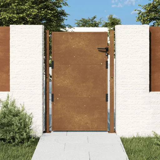 Puerta de Jardín 100x125 cm de Acero Corten