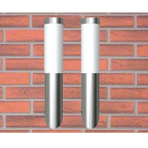 Apliques de Exterior 2 Unidades Acero Inoxidable