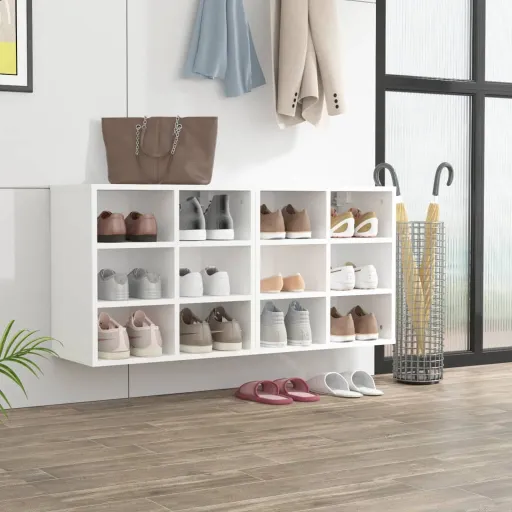 Muebles Zapatero 2 Unidades Blanco 52,5x30x50 cm