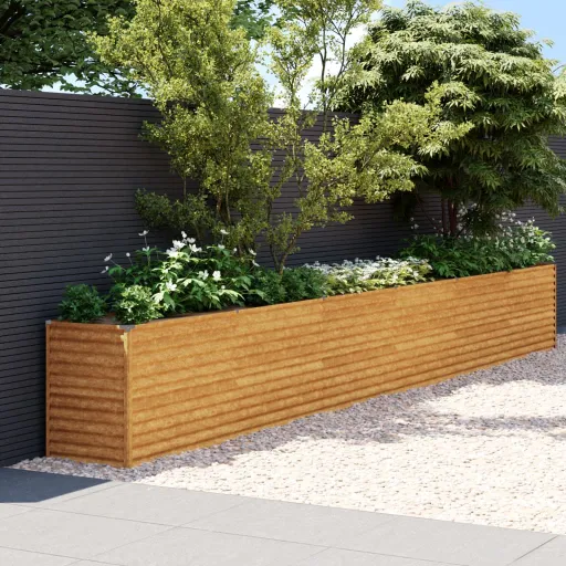 Jardinera Elevada 578x50x69 cm Acero Corten