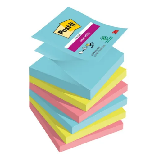 Bloc Notas Adhesivas Z-Notes Post-It Super Sticky 76x76 mm Cosmic 90 Hojas