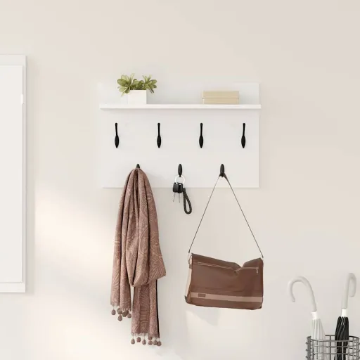 Perchero de Pared 60 x 40 x 12 cm Madera de Ingeniería