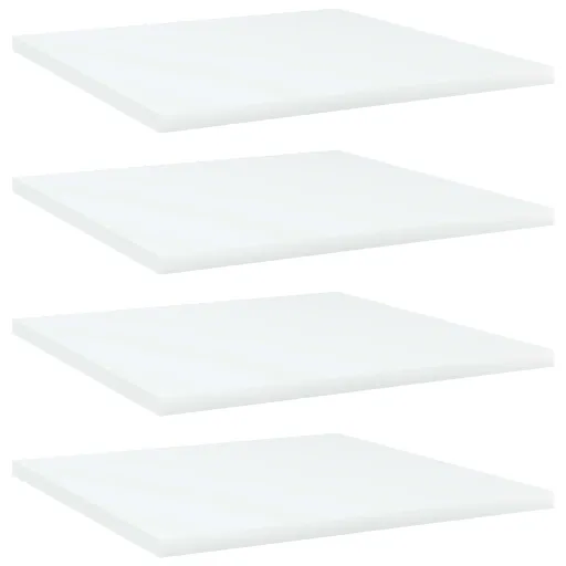 Estante Estantería 4uds Madera Contrachapada Blanco 40x40x1,5cm