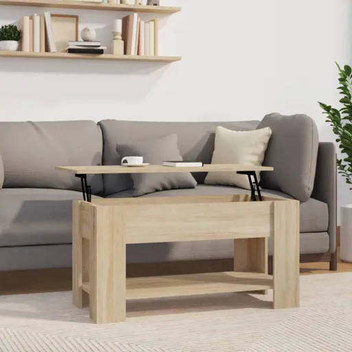 Mesa de Centro Madera de Ingeniería Roble Sonoma 101x49x52 cm