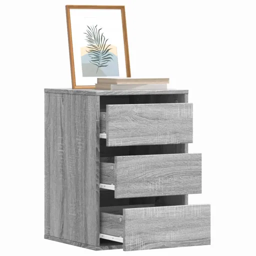 Cajonera de Esquina Madera Ingeniería Gris Sonoma 40x41x58 cm