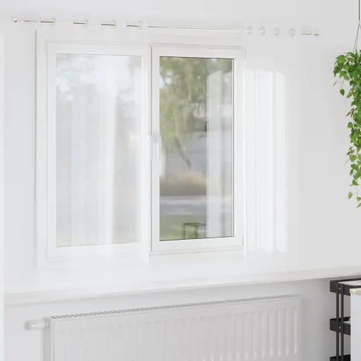 Cortina de Voilé Con Cortinas   175 x 140 cm Poliéster (2 pcs)