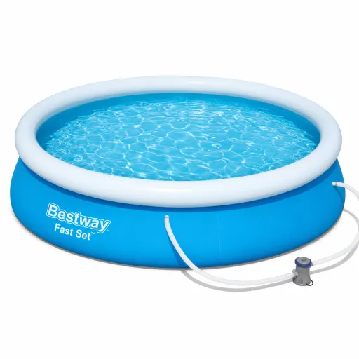 Piscina Hinchable Bestway 57274 Con Aro 366 × 76 cm 5377 L Azul Con Depuradora y Filtro