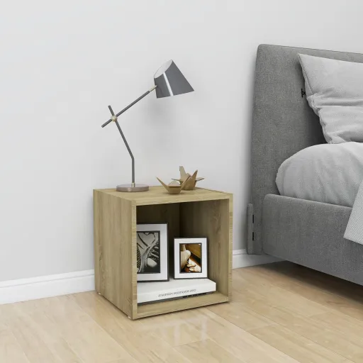 Mueble Para TV Madera Contrachapada Roble Sonoma 37x35x37 cm