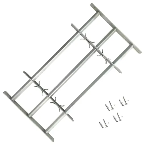 Reja de Seguridad Ajustable Ventana Con 3 Barras 700-1050 mm