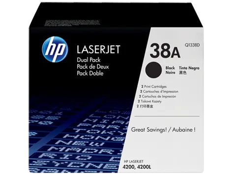 El Tóner HP Negro Q1338D (38D)