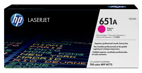 El Tóner HP Magenta CE343A (651A)