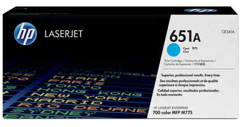 El Tóner HP Azul CE341A (651A)